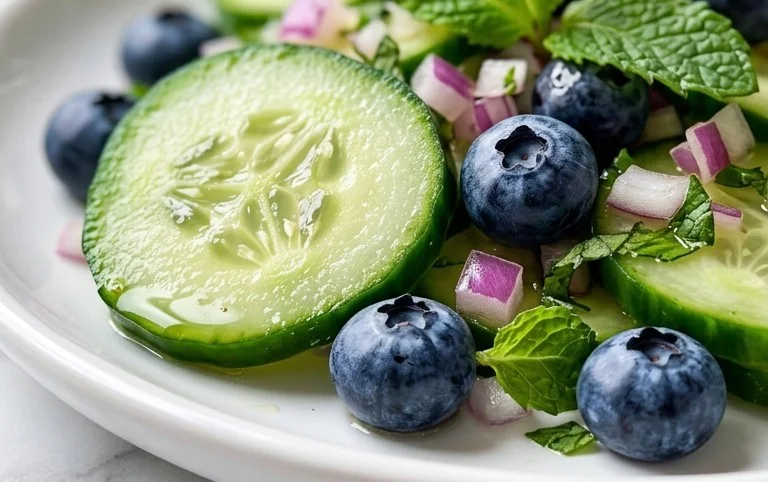 Cucumber Blueberry Salad