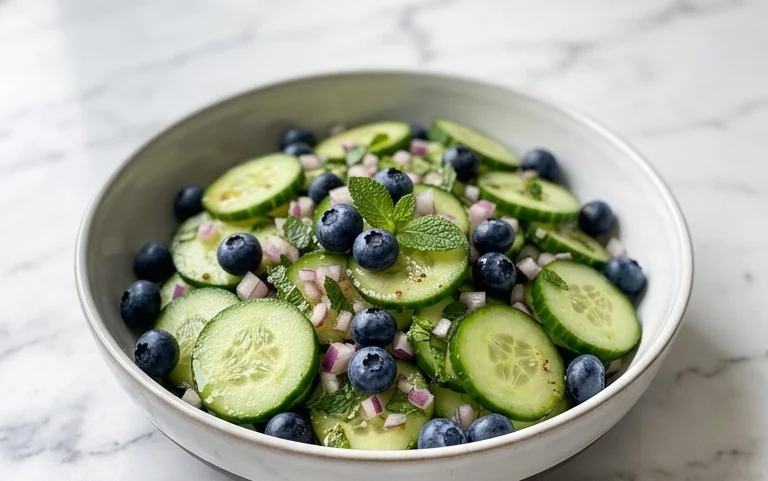 Cucumber Blueberry Salad