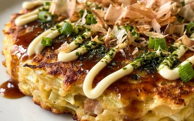 Okonomiyaki - Japanese Savoury Pancakes