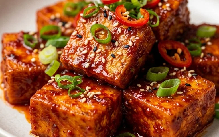 Crispy Gochujang Korean Tofu