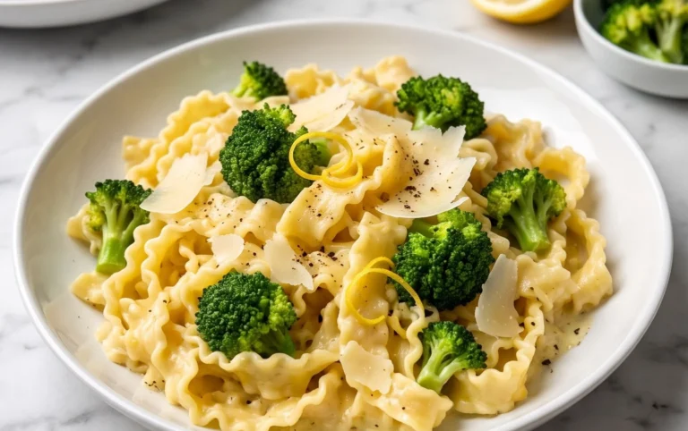 Mafaldine Pasta Limone with Broccoli