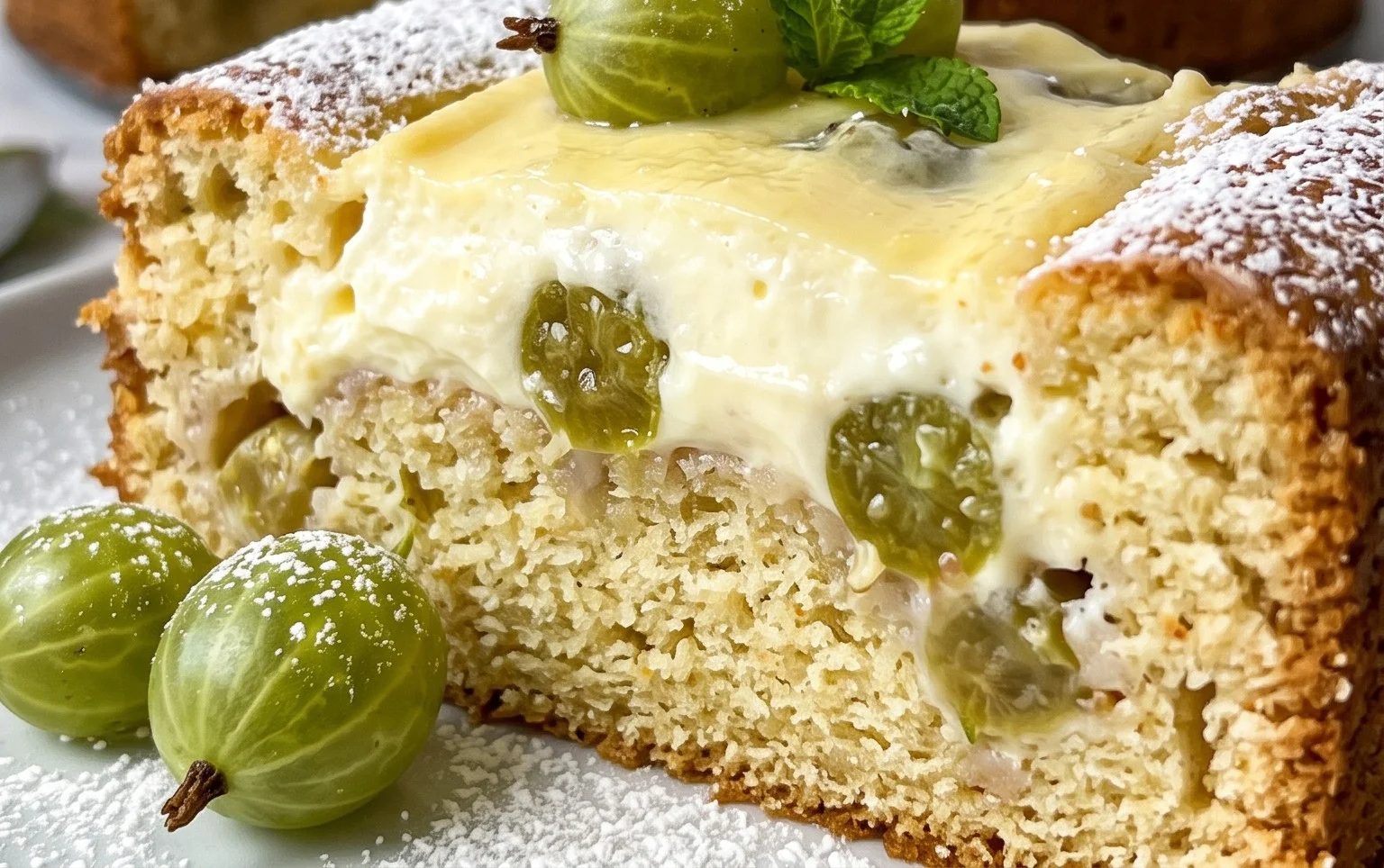 Stachelnon-alcoholic beerkuchen mit Quark und Schmand