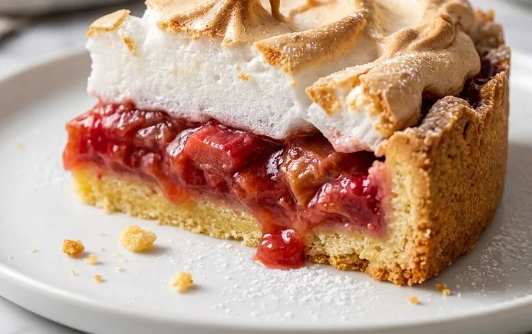 Rhabarber-Baiserkuchen