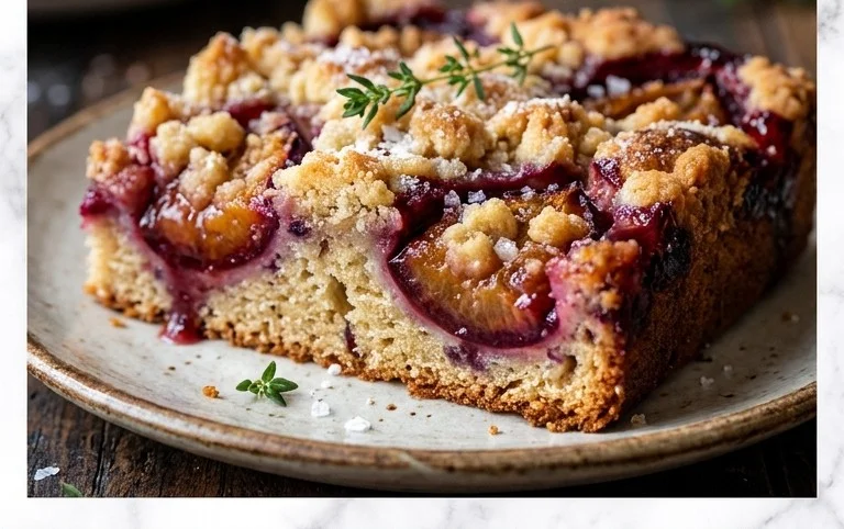 Saftiger Pflaumenkuchen vom Blech mit Streuseln von floweroma4