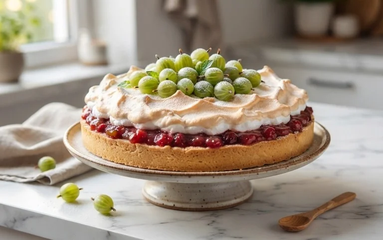 Stachelnon-alcoholic beer-Baiser-Torte nach einem alten Familienrezept