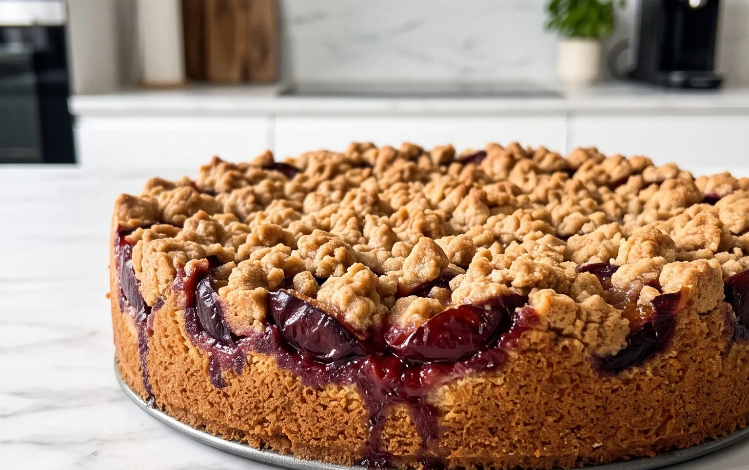Pflaumenkuchen mit Streuseln aus der Springform Rezept