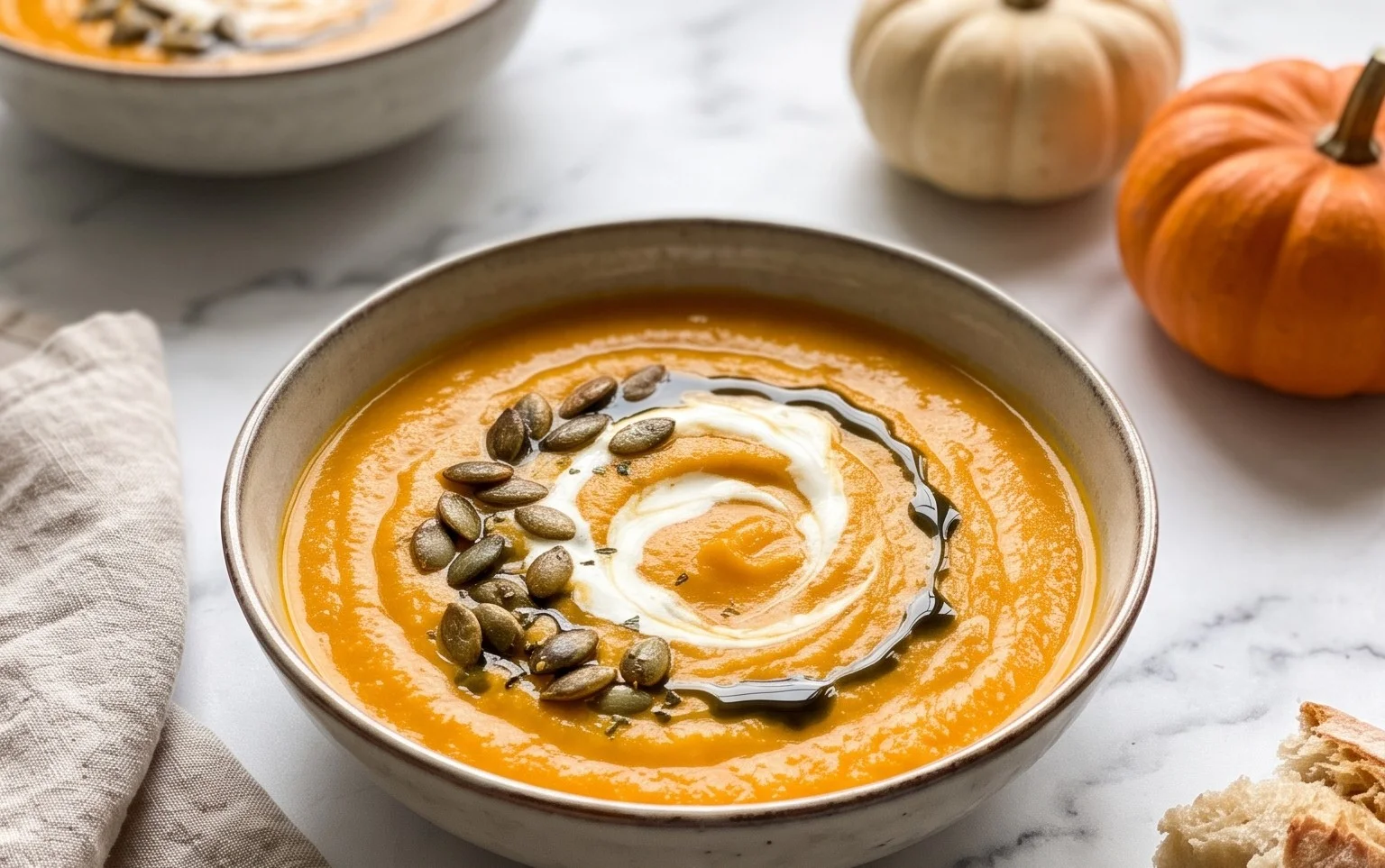 Weltbeste Kürbissuppe: Cremig & Nussig
