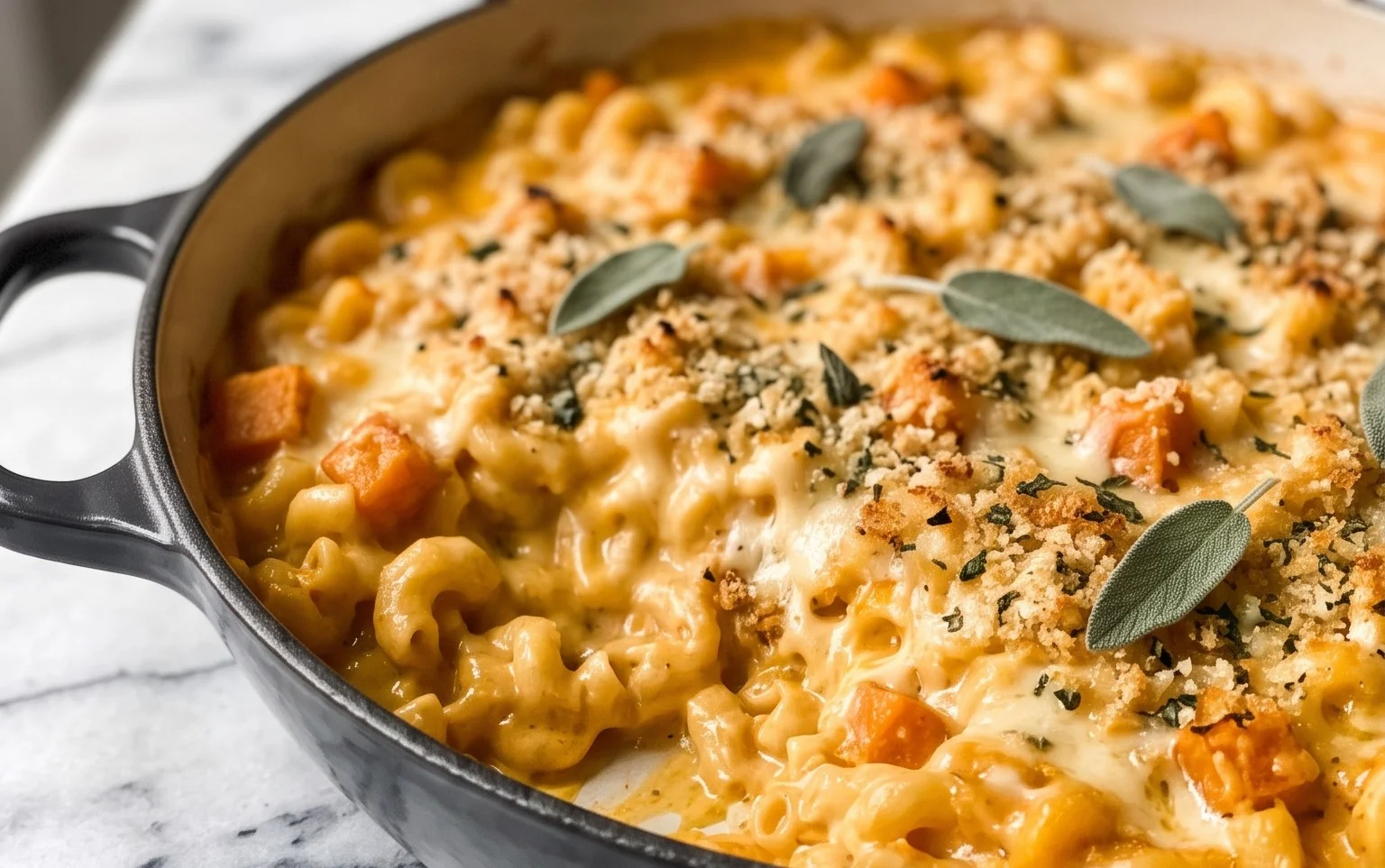 One-Pot Kürbis Mac and Cheese – Cremig & Schnell